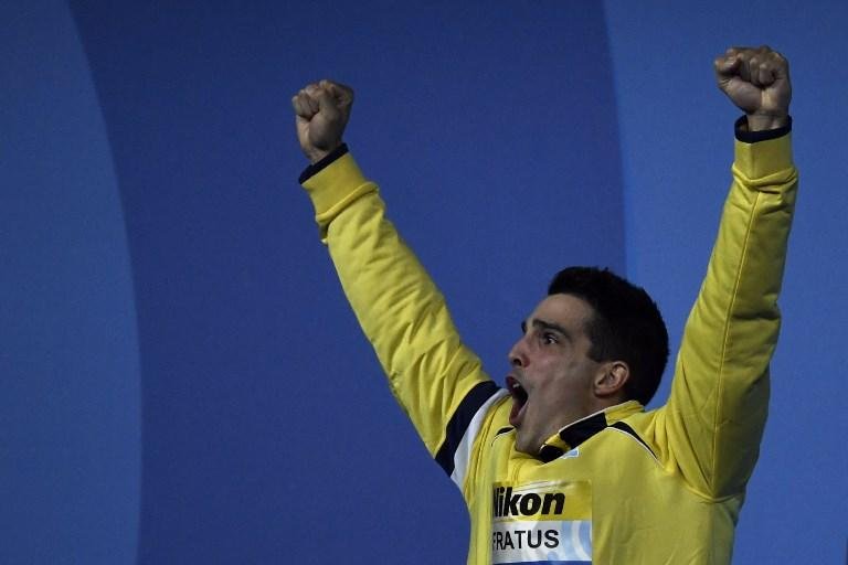 Fratus comemorou a conquista da medalha de prata no Mundial na Hungria