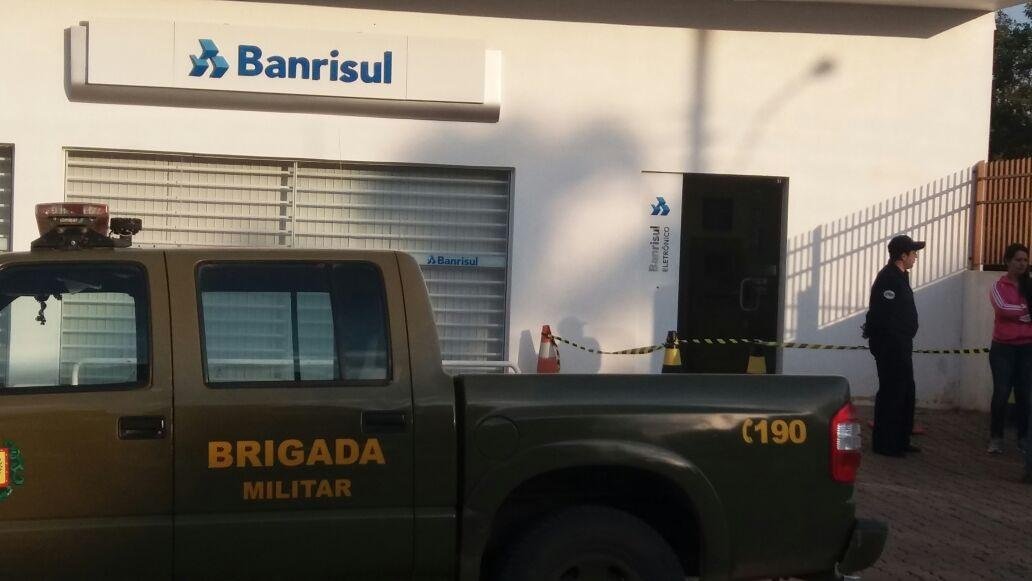 Cofre do Banrisul foi arrombado