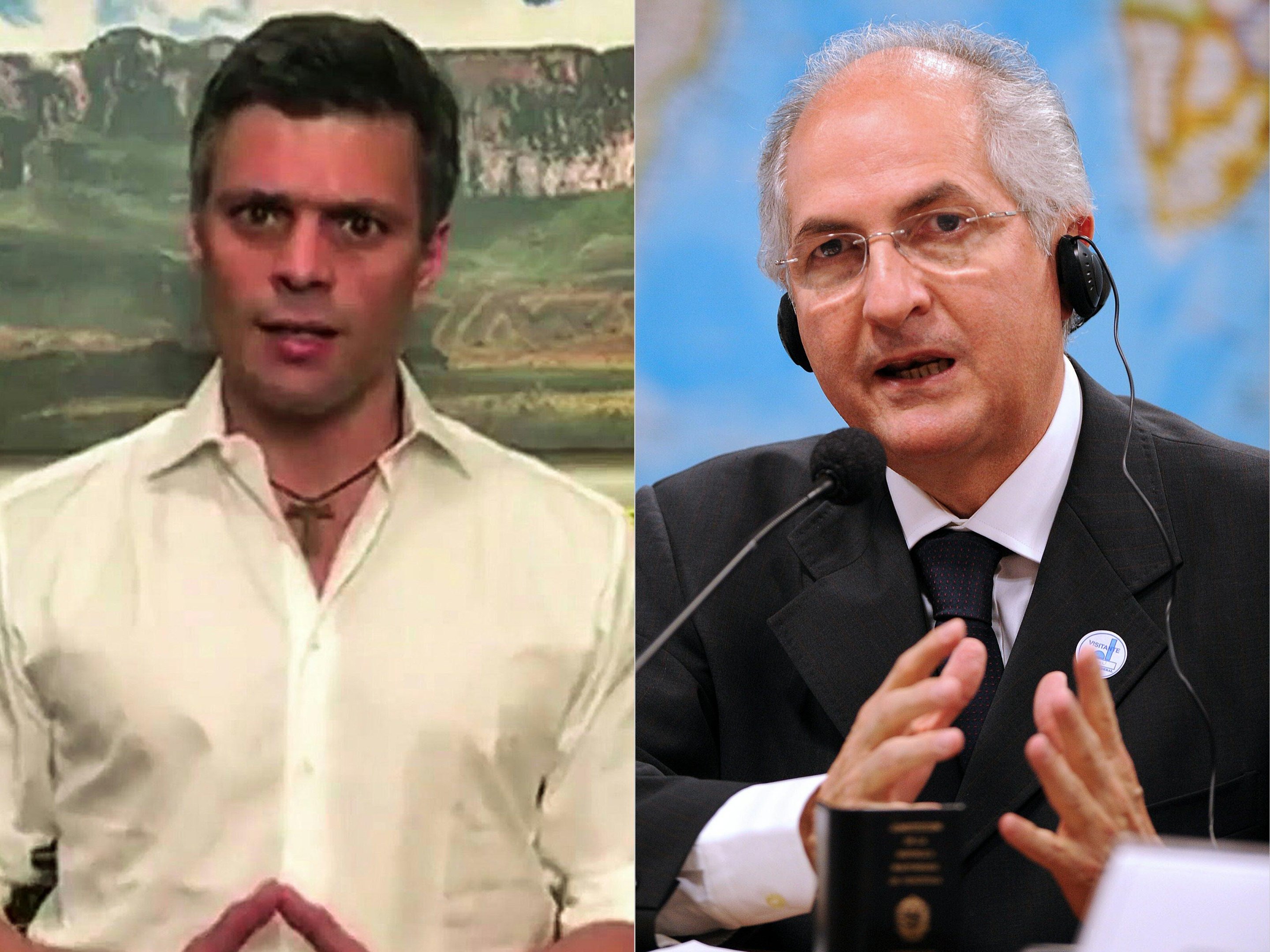Leopoldo L&oacute;pez e Antonio Ledezma foram detidos pelo governo