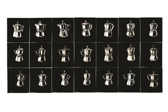 "Cafeteira", pe&ccedil;a assinada por Bruno Tamboreno, est&aacute; no Goethe