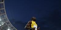 Bolt venceu com tranquilidade a sua bateria eliminatória na prova dos 100m rasos no Mundial de Londres