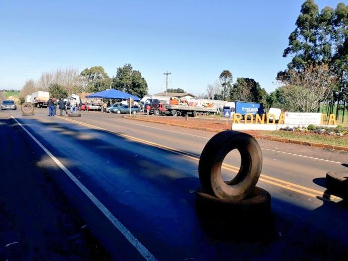 Protesto dos caminhoneiros iniciou nesta semana