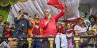 Lula comparou-se a Tiradentes durante discurso