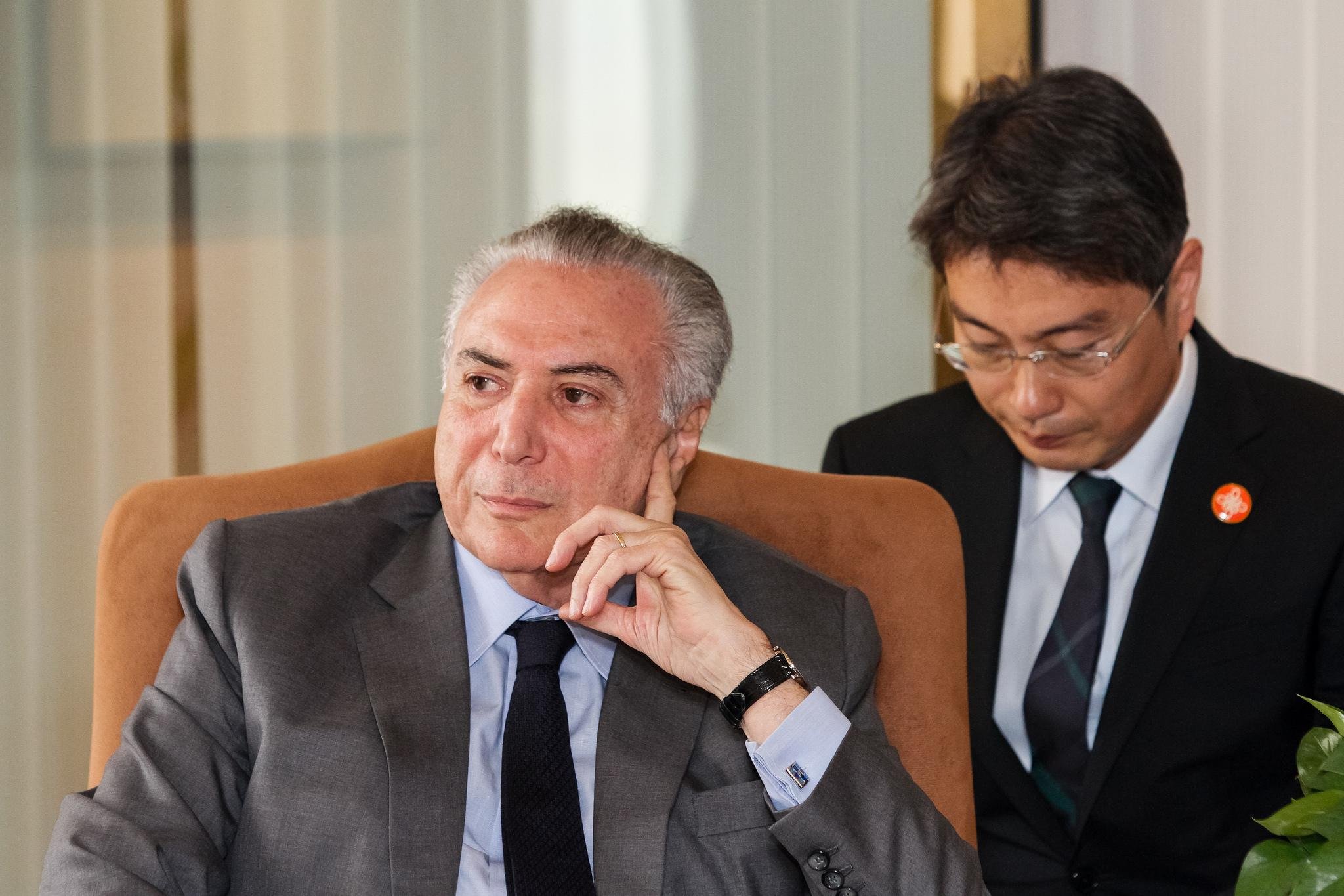 Temer desembarcou na manh&atilde; desta quinta-feira em Pequim
