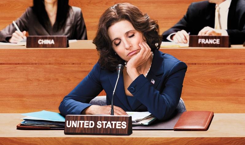 Louis-Dreyfus interpreta a atrapalhada vice-presidente dos Estados Unidos 