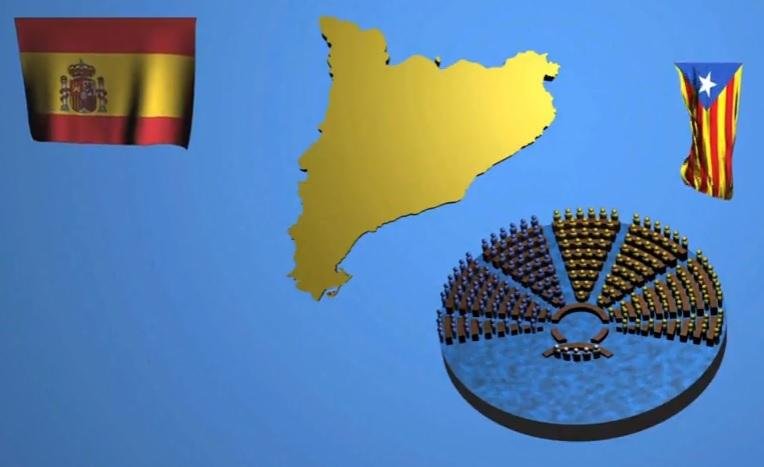 Separatistas catal&atilde;os desfilam em massa em Barcelona durante a "festa nacional"