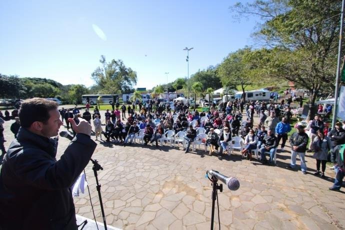 Justi&ccedil;a proibiu manifesta&ccedil;&otilde;es em atividades de projeto de Marchezan