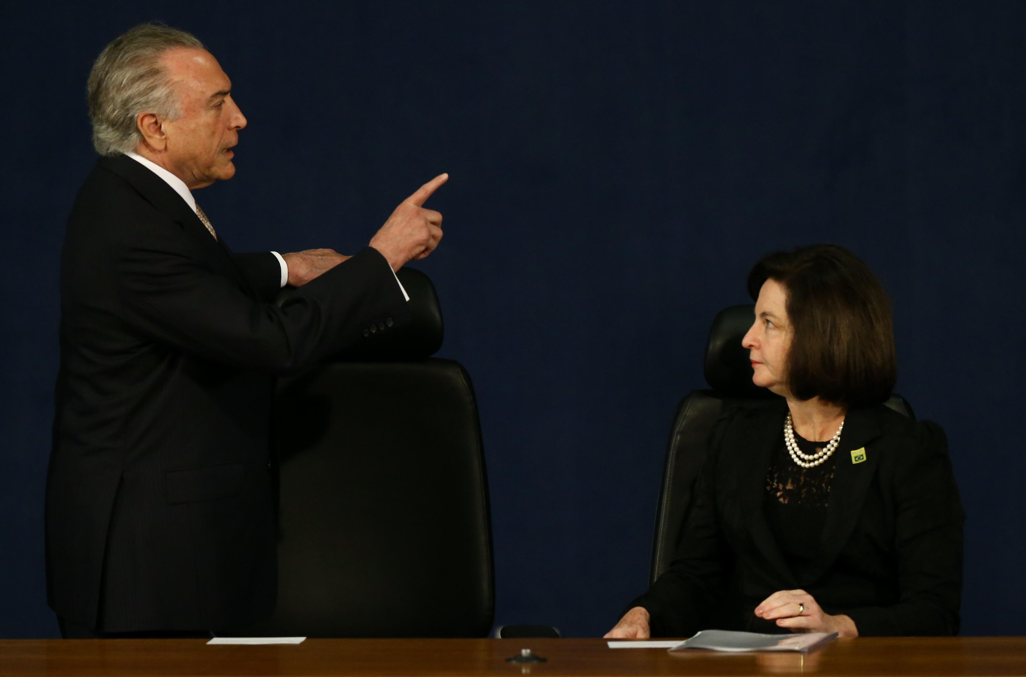 Presidente fez um breve pronunciamento na posse da nova Procuradora-Geral da Rep&uacute;blica