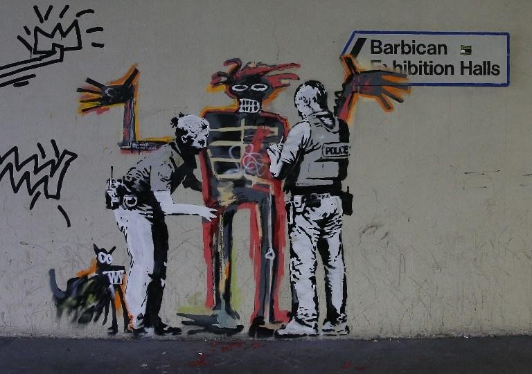 Um dos trabalhos &eacute; inspirado em "Boy and Dog in a Johnnypump", obra de Basquiat