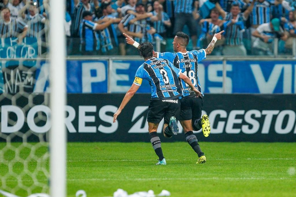 Barrios marcou 17 gols em 34 jogos com a camisa do Gr&ecirc;mio