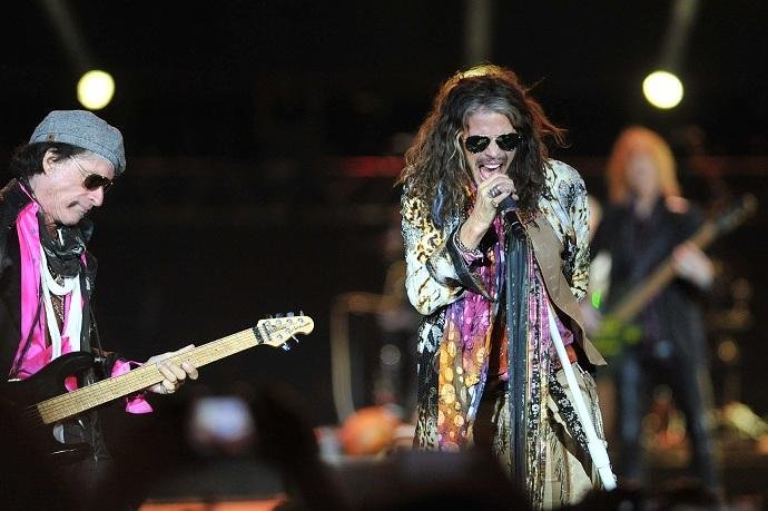 Aerosmith em show em Porto Alegre no ano passado