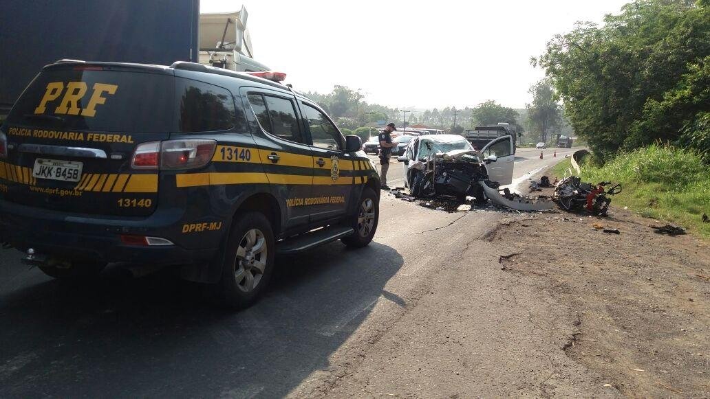 Motociclista morre em colis&atilde;o na BR 386, em Montenegro