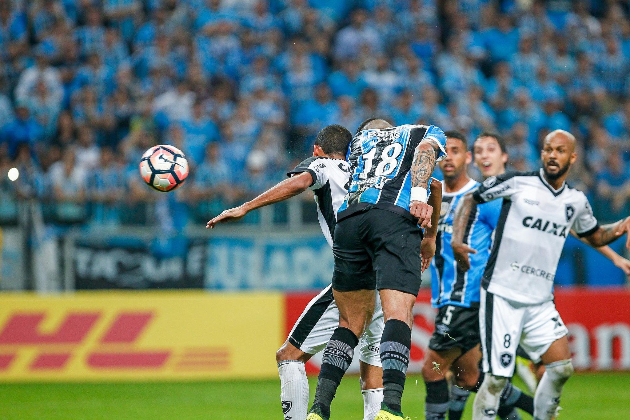 Botafogo foi eliminado pelo Gr&ecirc;mio com gol de Barrios