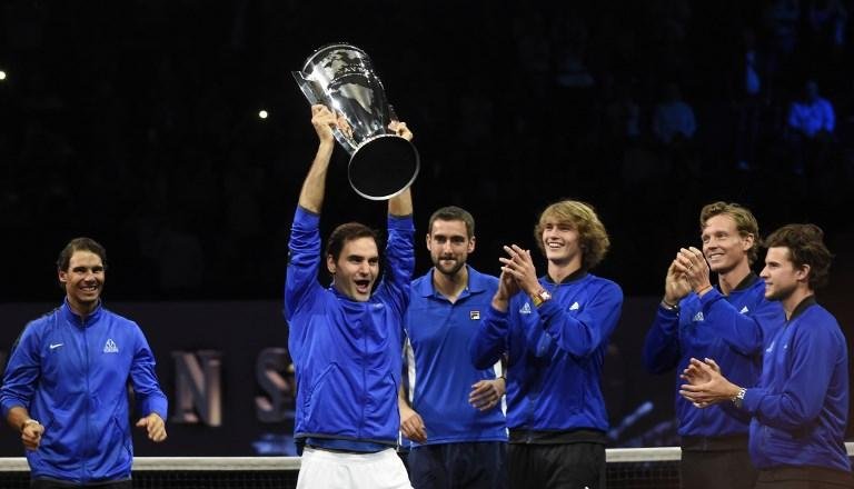 Federer garante t&iacute;tulo da primeira Laver Cup para time Europa 