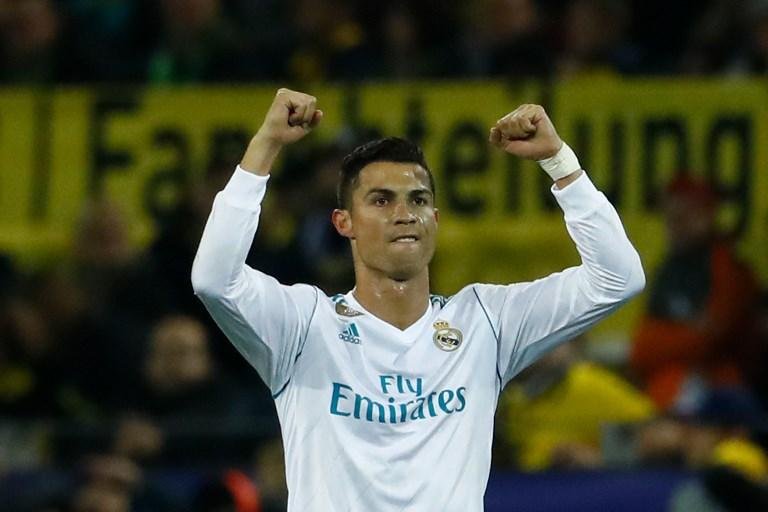 Cristiano Ronaldo marcou dois gols na vit&oacute;ria por 3 a 1