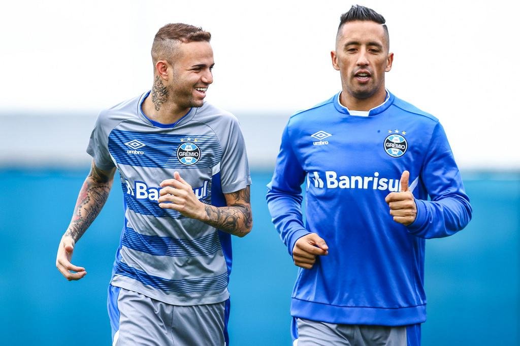 Luan e Barrios apenas correram na manh&atilde; desta quinta-feira no CT