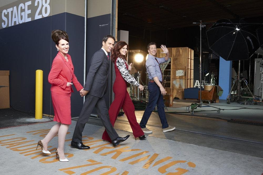 Megan Mullally, Debra Messing, Eric McCormack e Sean Hayes estrelam o seriado