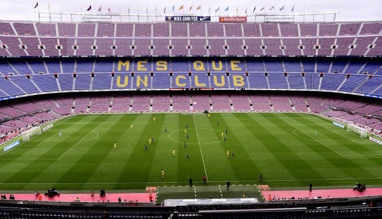 Barcelona fechou os port&otilde;es do Camp Nou em ato a favor do referendo