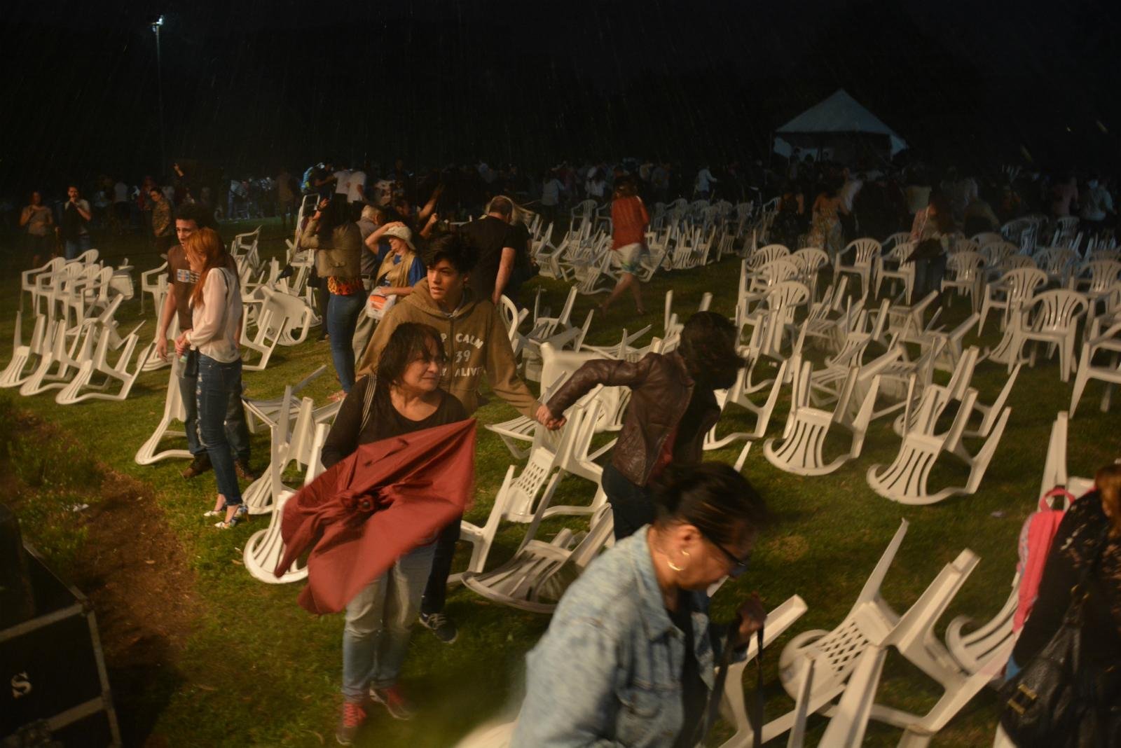 Temporal causou p&acirc;nico em apresenta&ccedil;&atilde;o da Ospa