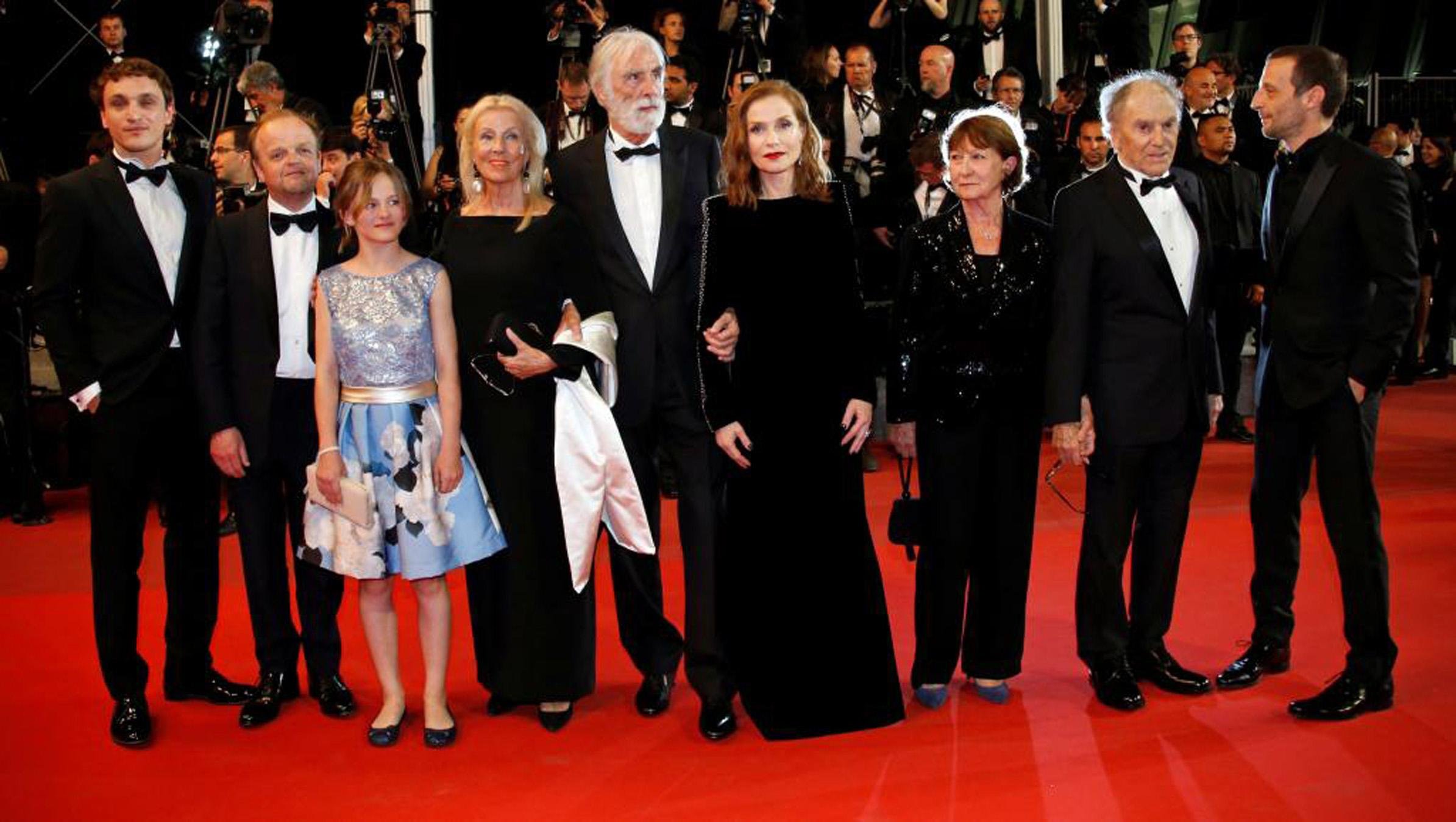 "Happy End", de Michael Haneke, em Cannes, cuja equipe disputa vaga como Filme Estrangeiro no Oscar