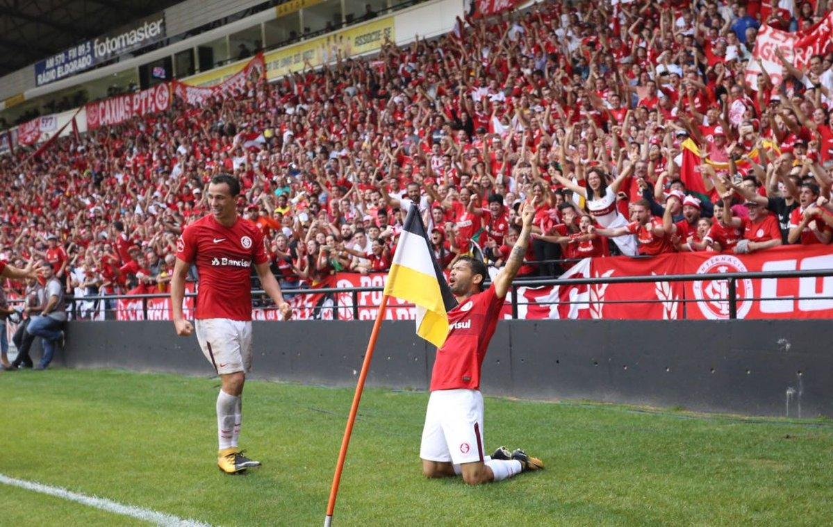 Carlos marcou o gol que garantiu a vit&oacute;ria do Inter sobre o Crici&uacute;ma