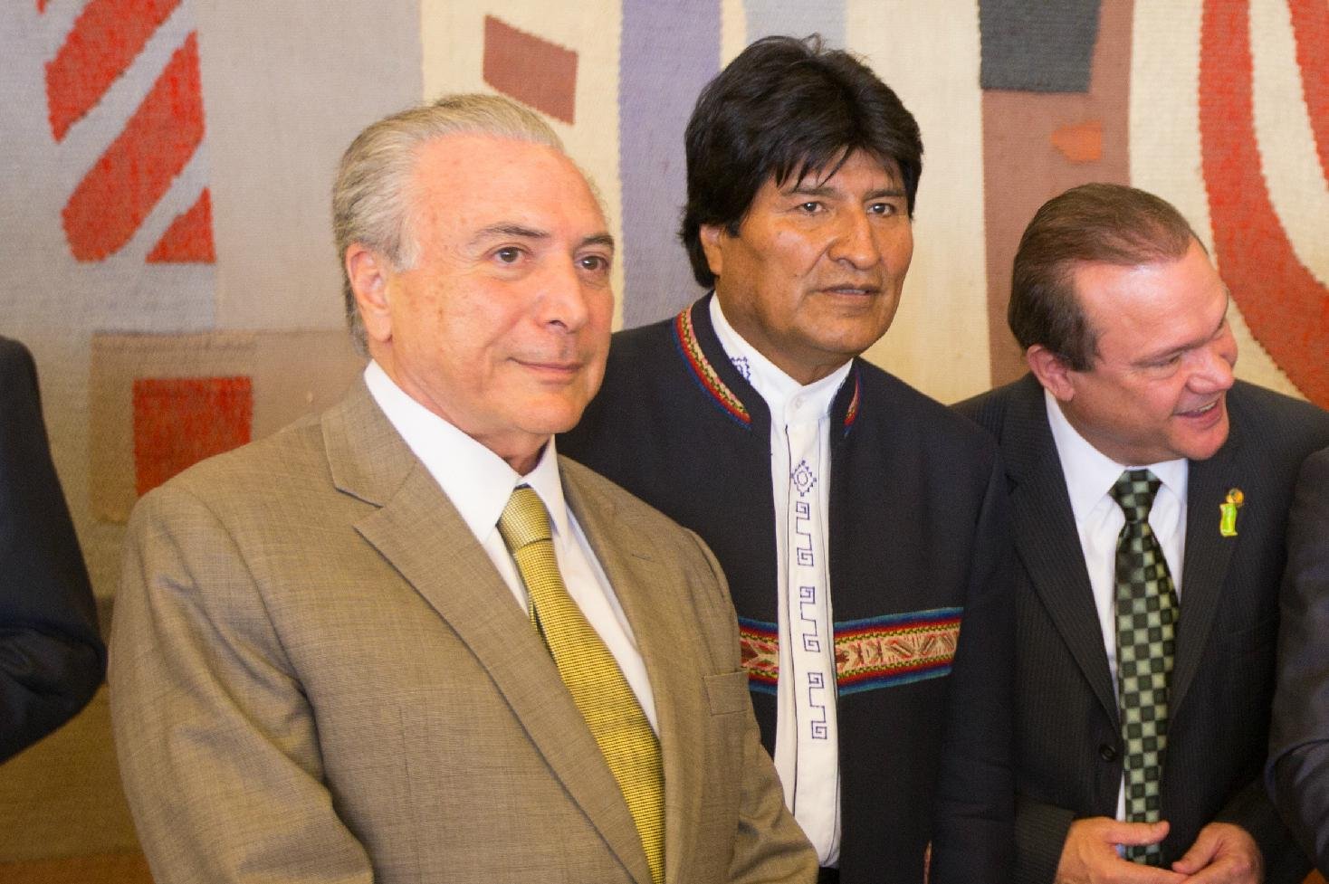 Ser&aacute; a primeira passagem de Evo Morales por Bras&iacute;lia no governo Temer