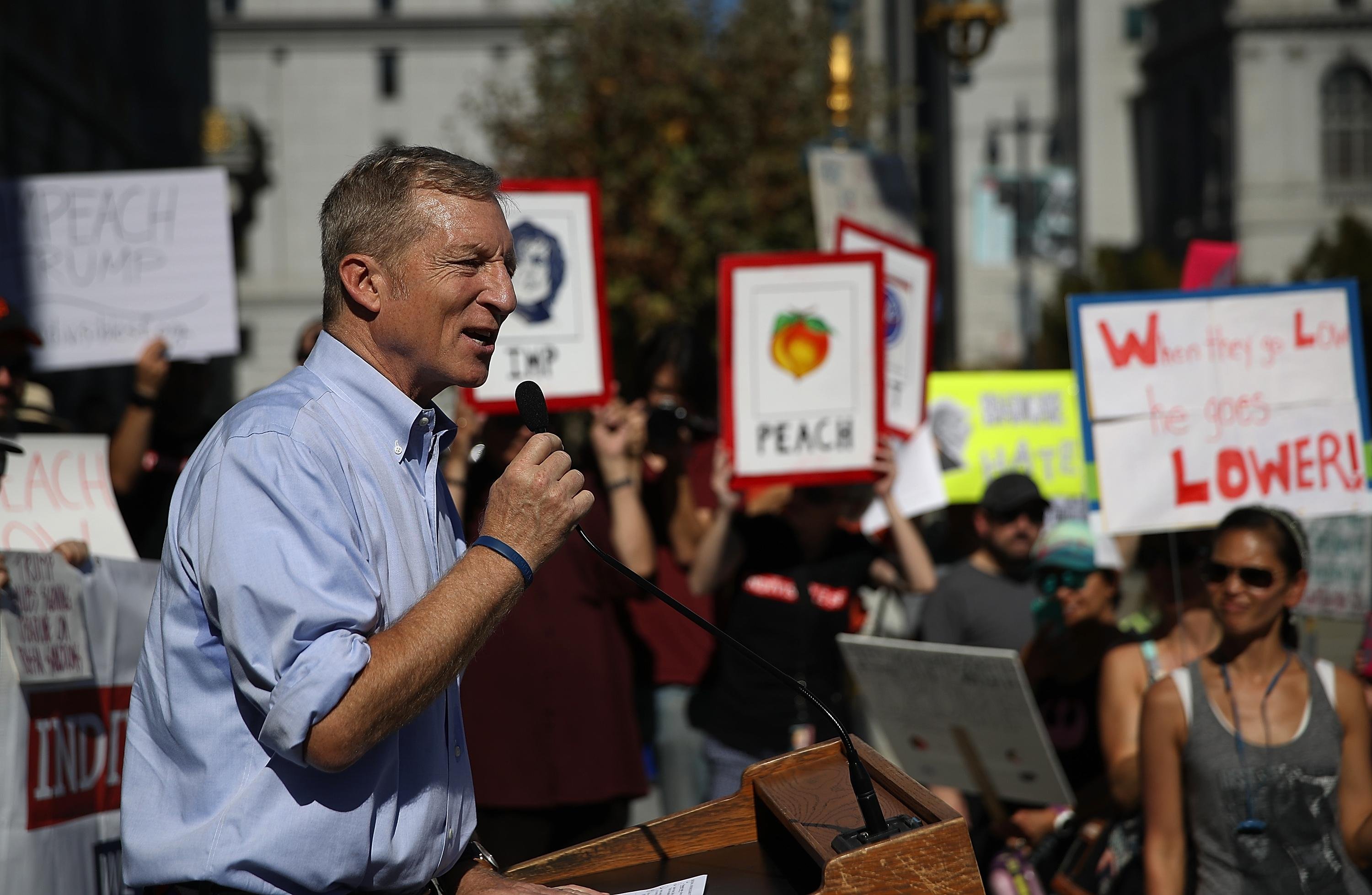 Tom Steyer veiculou anuncio acusando presidente de ser "mentalmente inst&aacute;vel"