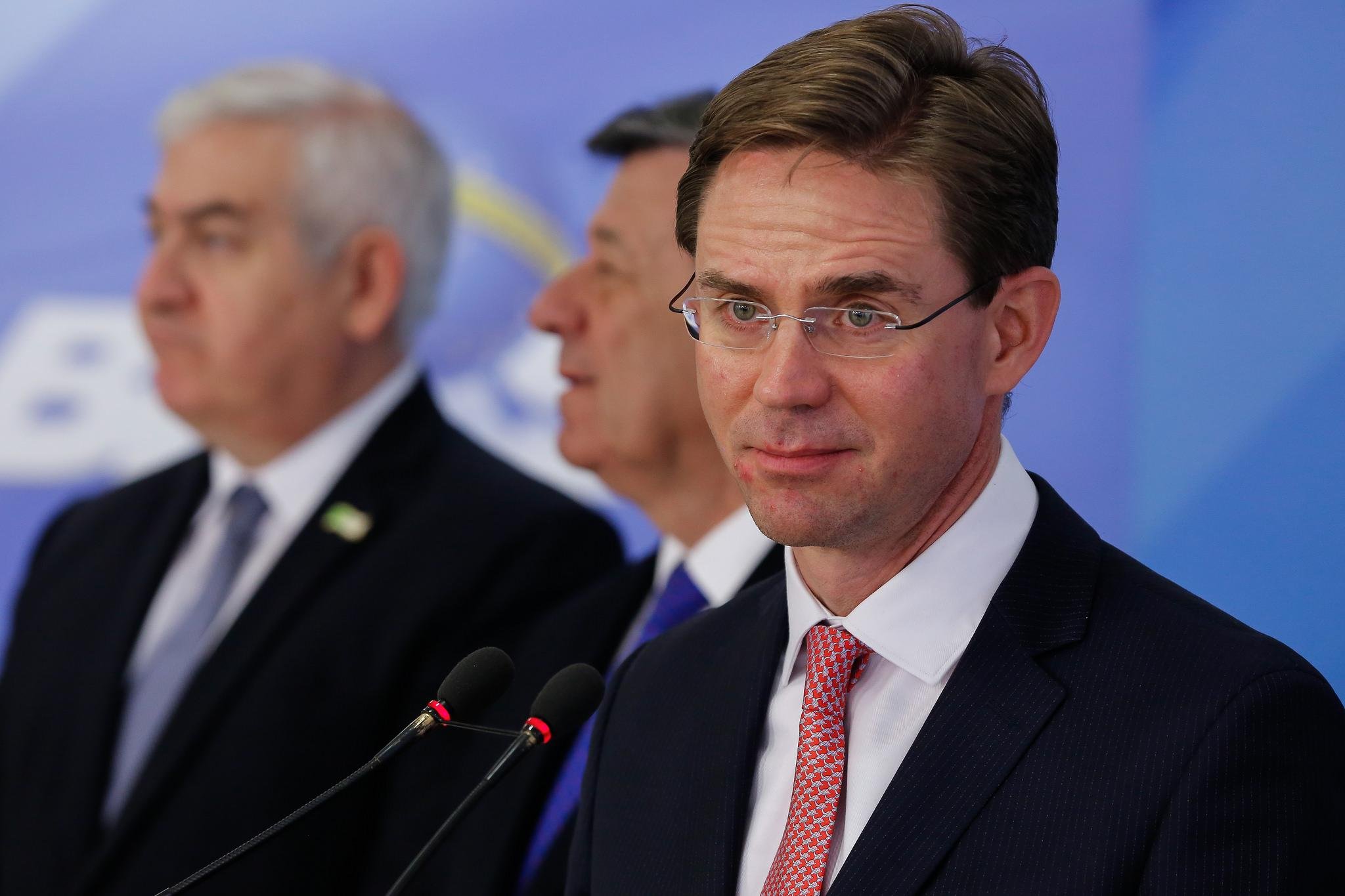Vice-presidente da Comiss&atilde;o Europeia, Jyrki Katainen, participou de encontro com Temer e ministros