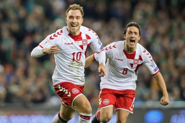 Dinamarca goleou Irlanda e garantiu vaga na Copa do Mundo