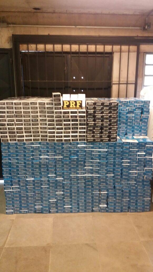 PRF apreendeu 35.800 ma&ccedil;os de cigarro ap&oacute;s persegui&ccedil;&atilde;o