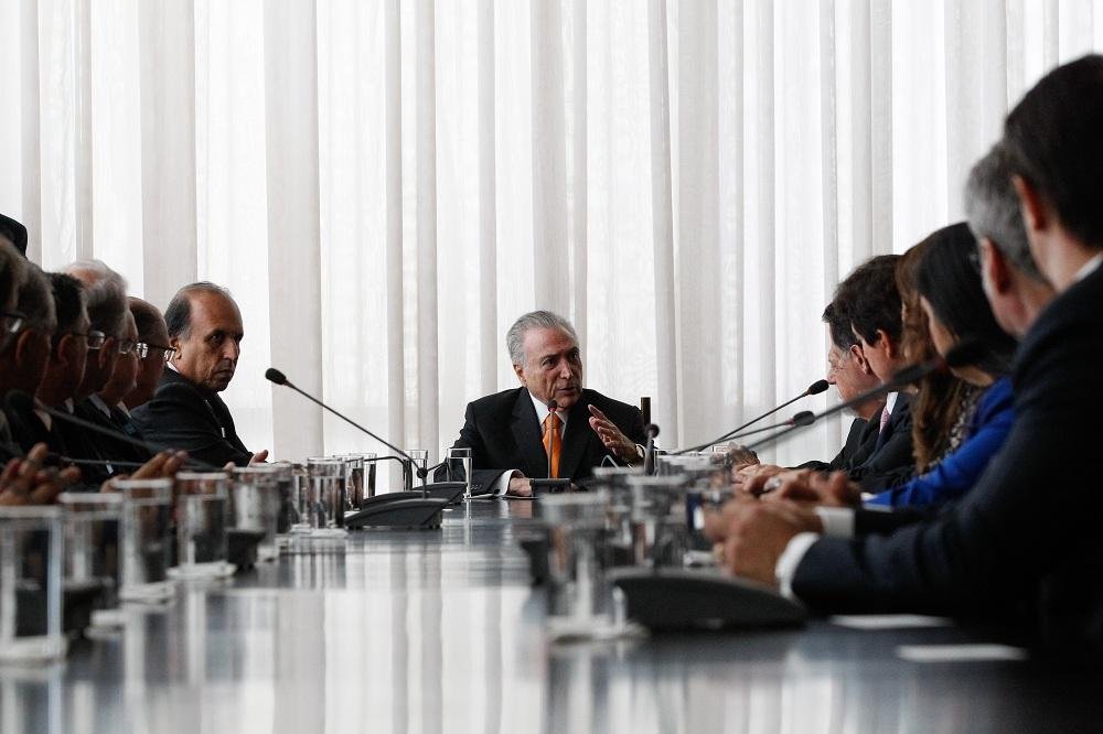 Temer se reuniu com governadores nesta quarta-feira para pedir apoio na vota&ccedil;&atilde;o da Reforma da Previd&ecirc;ncia