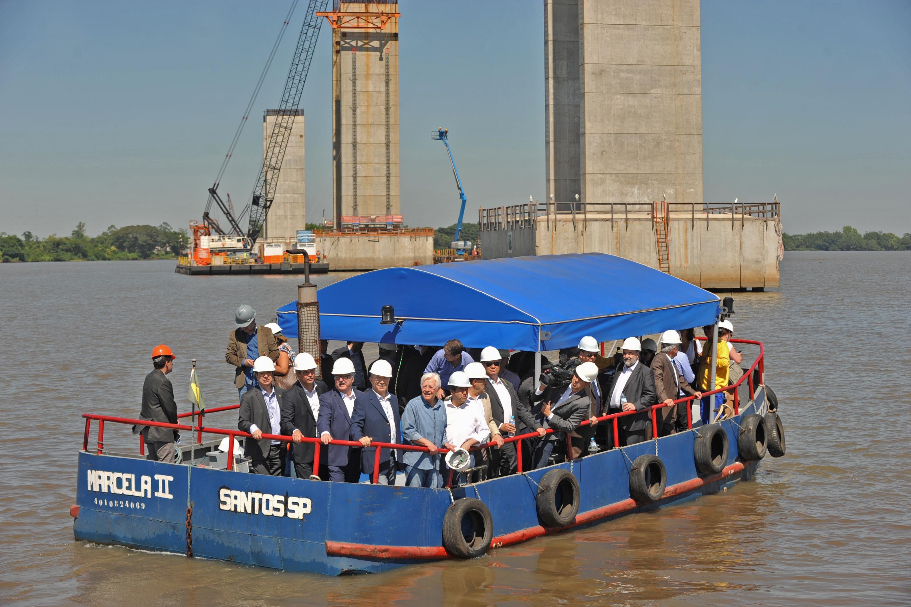 Comitiva visitou o canteiro de obras na zona Norte de Porto Alegre