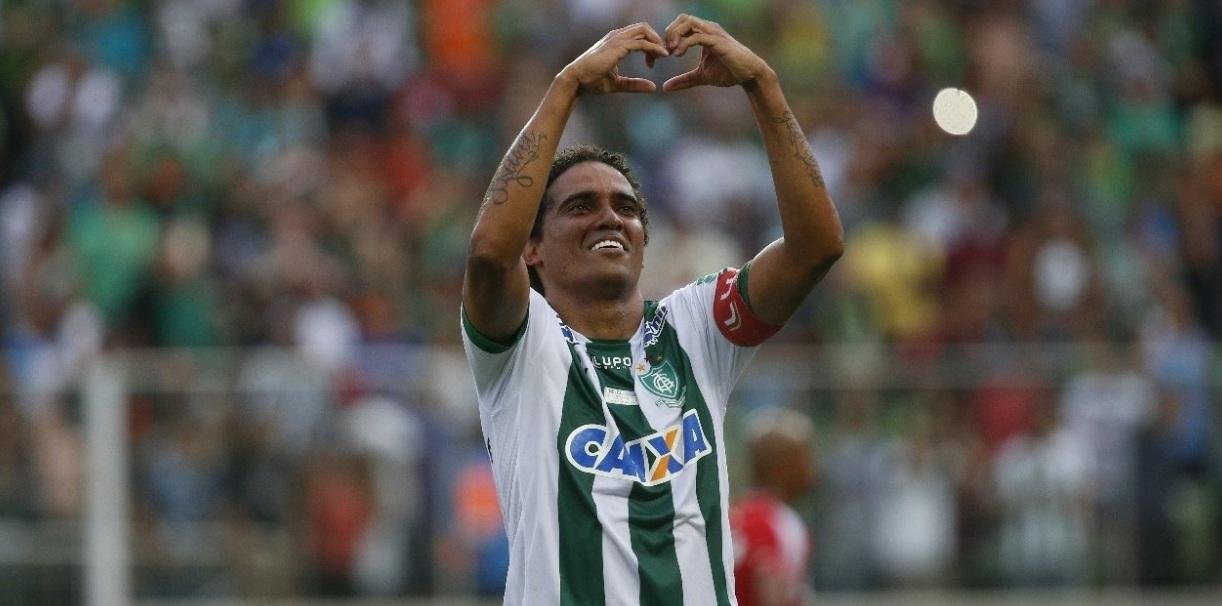 Rafael Lima marcou gol do t&iacute;tulo do Am&eacute;rica-MG