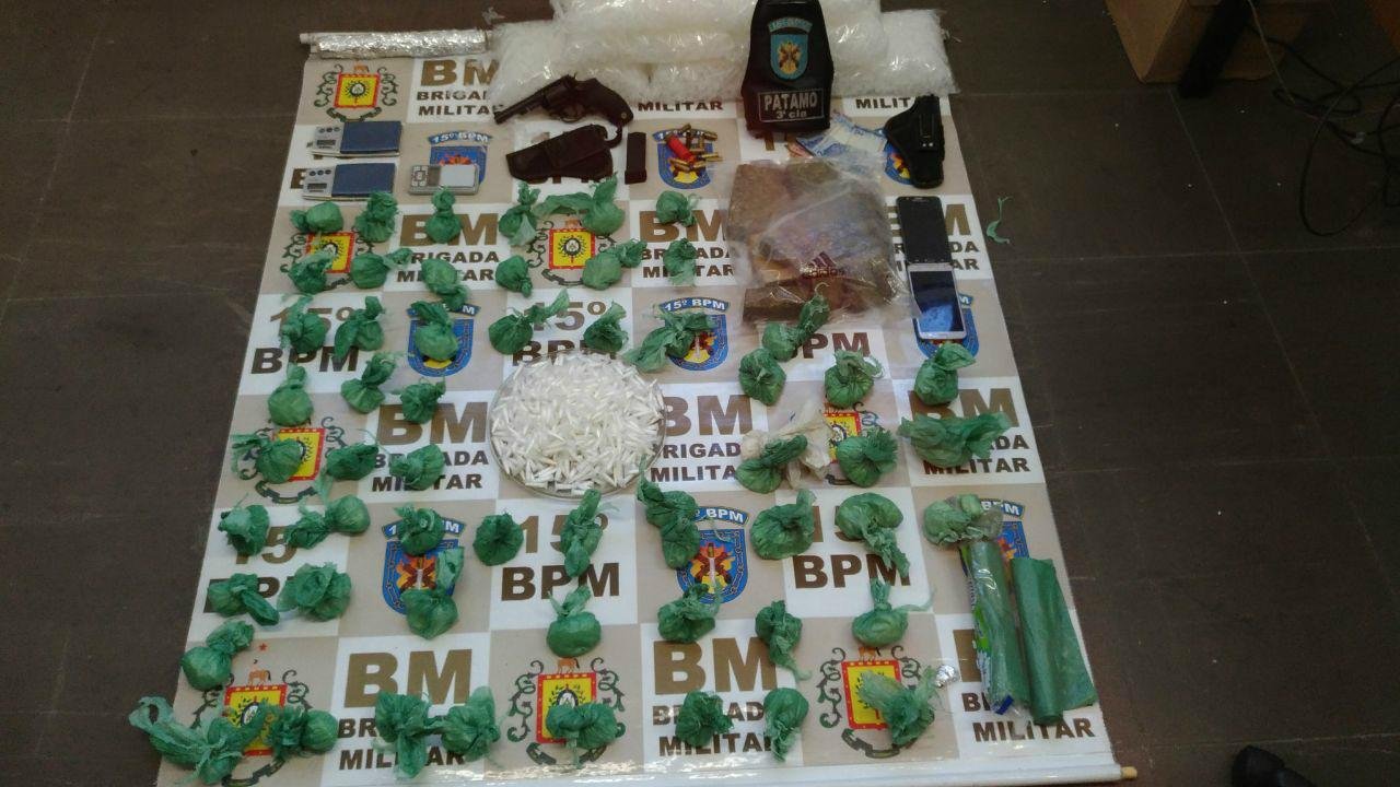Apreendidos mais de 2 quilos de drogas em Canoas