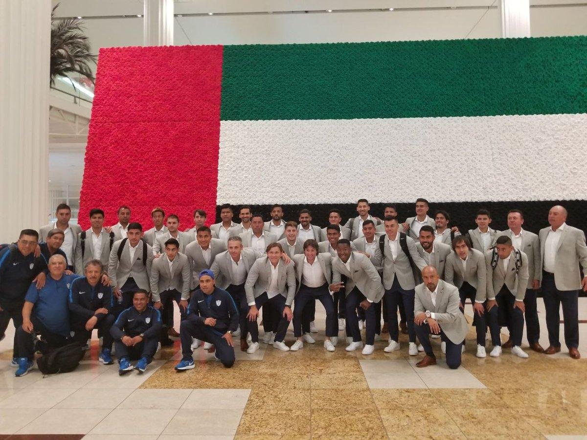 Delega&ccedil;&atilde;o do Pachuca chegou na segunda-feira aos Emirados &Aacute;rabes Unidos