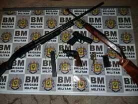 Armamento apreendido durante a a&ccedil;&atilde;o