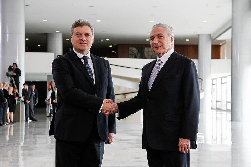 Temer se pronunciou ap&oacute;s almo&ccedil;o oferecido ao presidente da Maced&ocirc;nia, Gjorge Ivanov