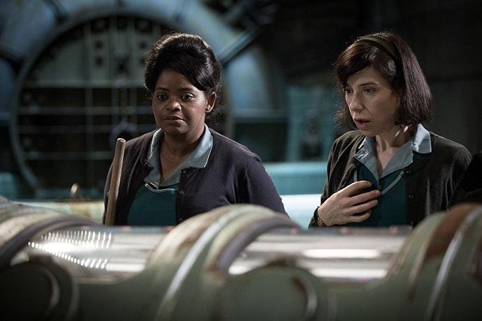 Octavia Spencer e Sally Hawkins concorrem a melhor atriz coadjuvante e melhor atriz, respectivamente, pelo longa