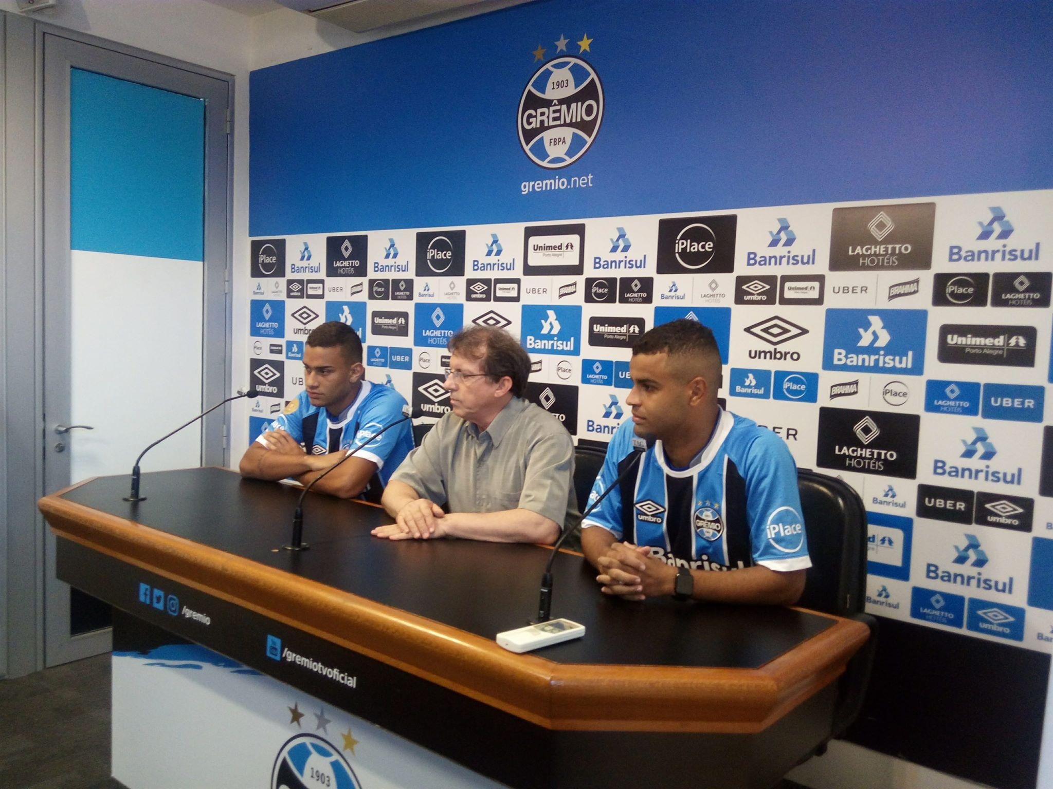 Gr&ecirc;mio apresentou Alisson e Thonny Anderson nesta quarta