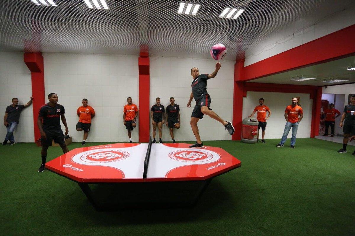 Grupo do Inter treinou no vesti&aacute;rio na tarde desta sexta-feira
