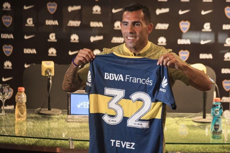 Tevez retornou ao Boca ap&oacute;s uma temporada na China
