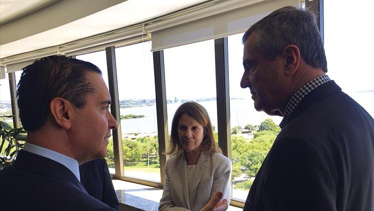 Ministro esteve com o desembargador Carlos Eduardo Thompson Flores nesta sexta-feira em Porto Alegre