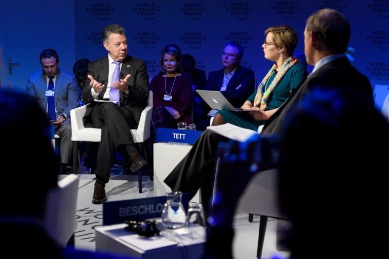 Presidente colombiano Juan Manuel Santos, presente do F&oacute;rum