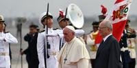 Papa Francisco chega a Lima capital do Peru