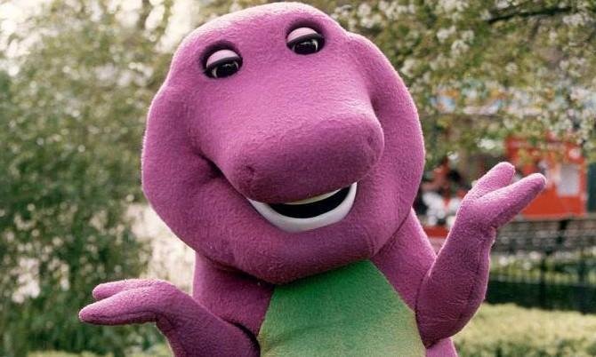  David Joyner, de 52 anos, est&aacute; aposentado do papel do dinossauro Barney