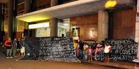 Famílias acamparam na rua Uruguai em forma de protesto contra a Prefeitura de Porto Alegre
