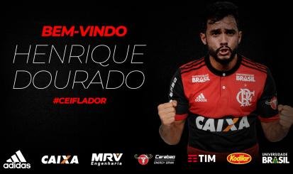 Henrique Dourado &eacute; anunciado como novo refor&ccedil;o do Flamengo