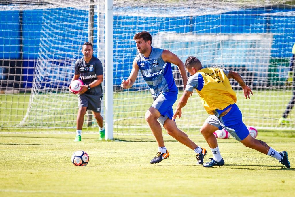 Gr&ecirc;mio voltou aos treinos nesta ter&ccedil;a-feira