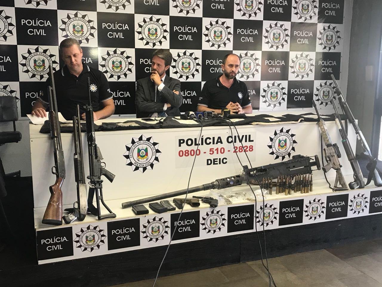 Pol&iacute;cia apreendeu arsenal ap&oacute;s a&ccedil;&atilde;o na Serra