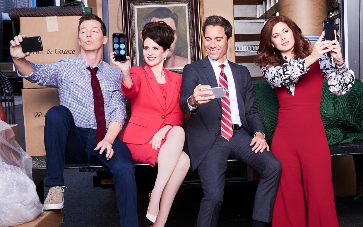 Sean Hayes, Megan Mullally, Eric McCormack e  Debra Messing estrelam a s&eacute;rie